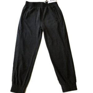 Zyia Active Black Fleece Active Jogger Sweatpants